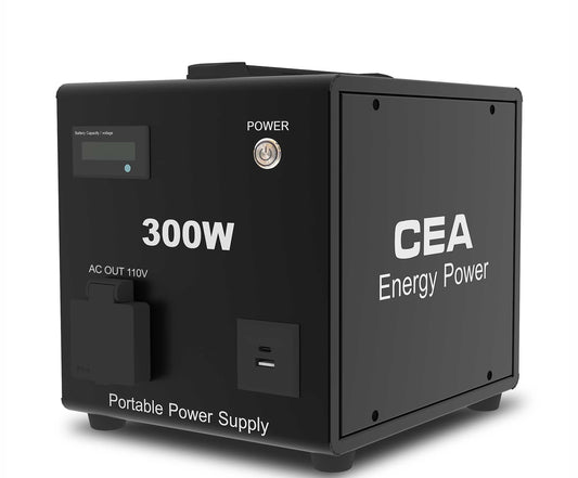 CEA 270Wh Solar Power Bank,  Portable Power Station 300W for Outdoor Camping, Home Emergency Backup