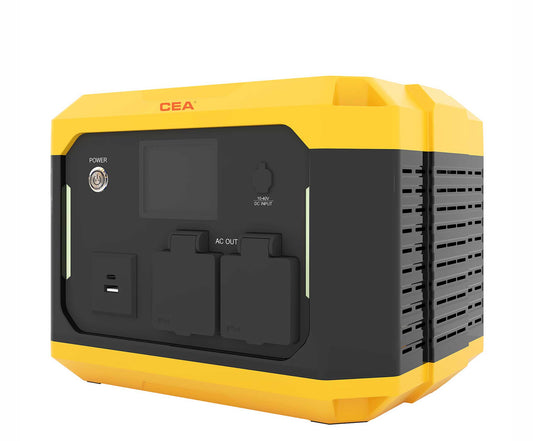 CEA Solar Power Bank, Portable Power Station 500W, Solar Generator with AC Outlets/USB Ports